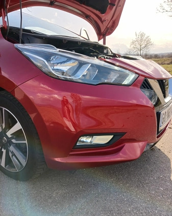 Nissan Micra cena 44900 przebieg: 46428, rok produkcji 2018 z Biała małe 497